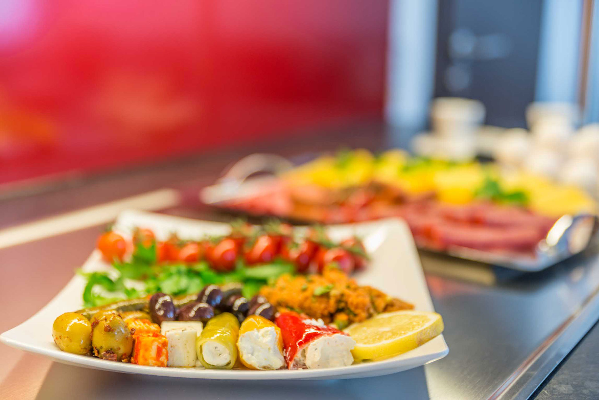 Buffetbereich im Frühstücksraum